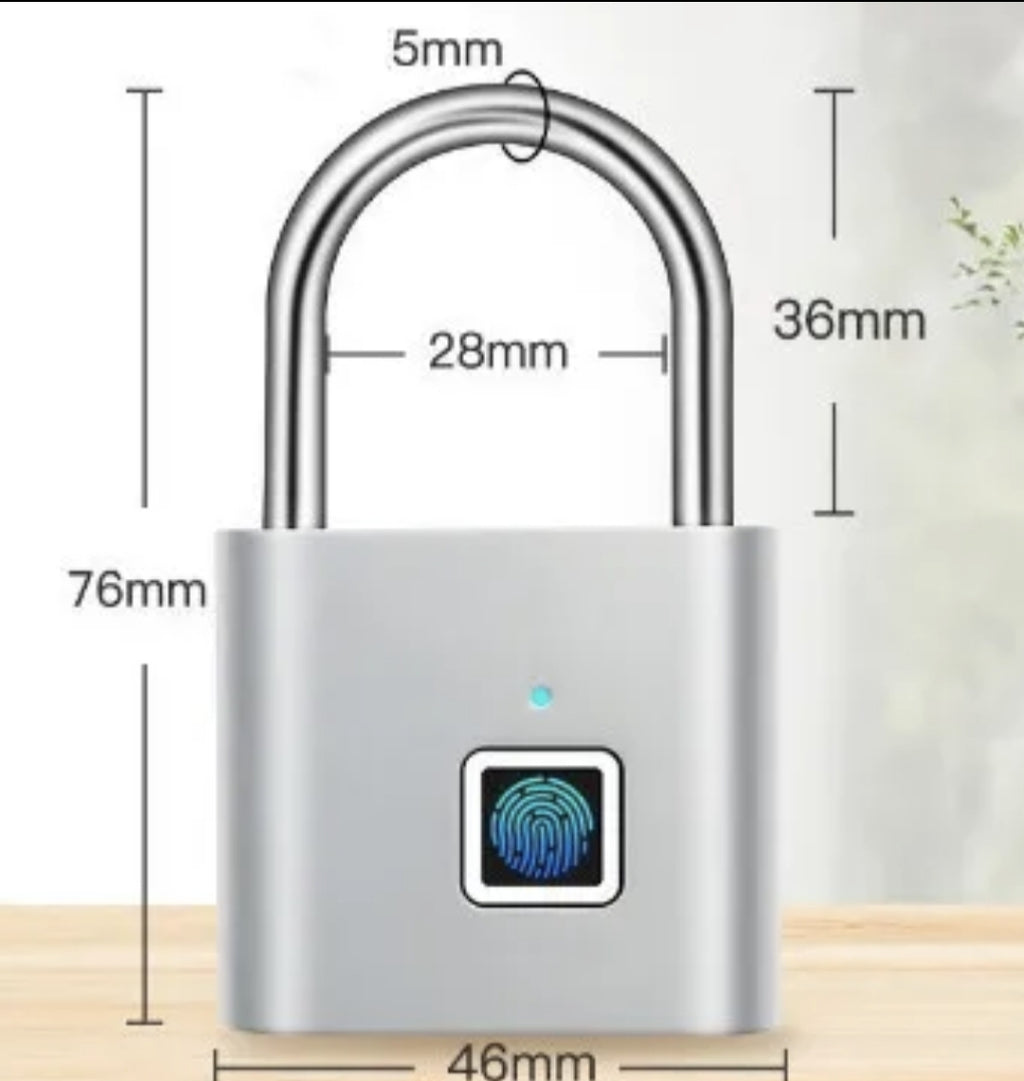 Smart Fingerprint Padlock – No Keys Needed!